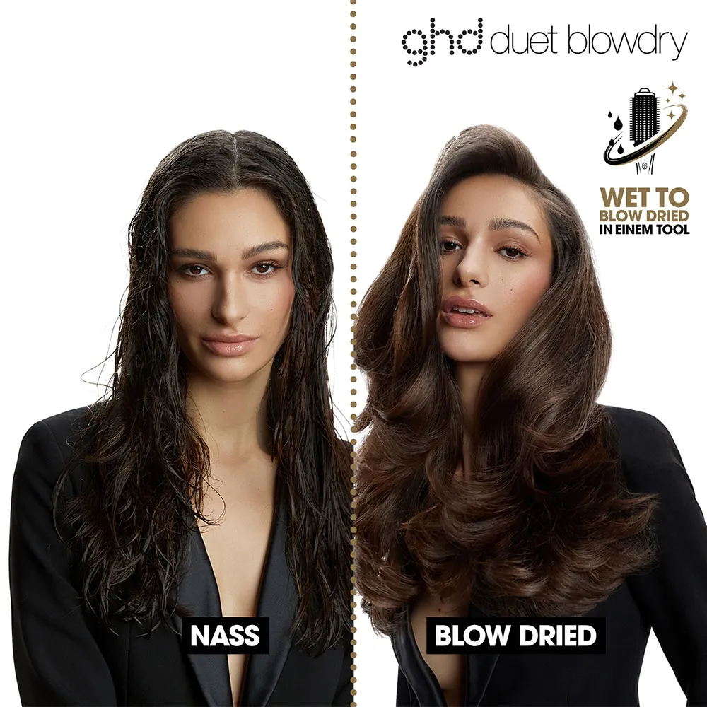 ghd duet blowdry Hair Dryer Brush weiß – 2-in-1 Heißluftbürste für professionellen Blow-Dry