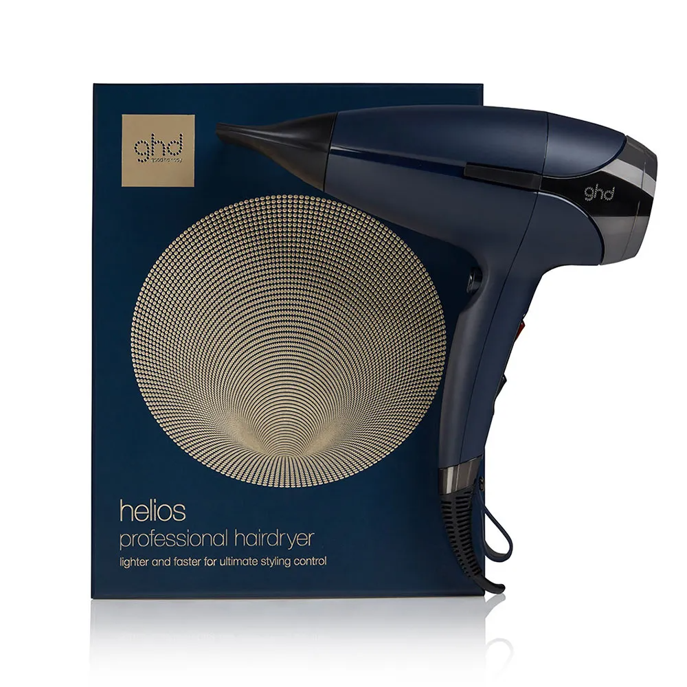 ghd Helios Haartrockner 2200 W – Profi-Styling mit 30 % mehr Glanz (Blau)