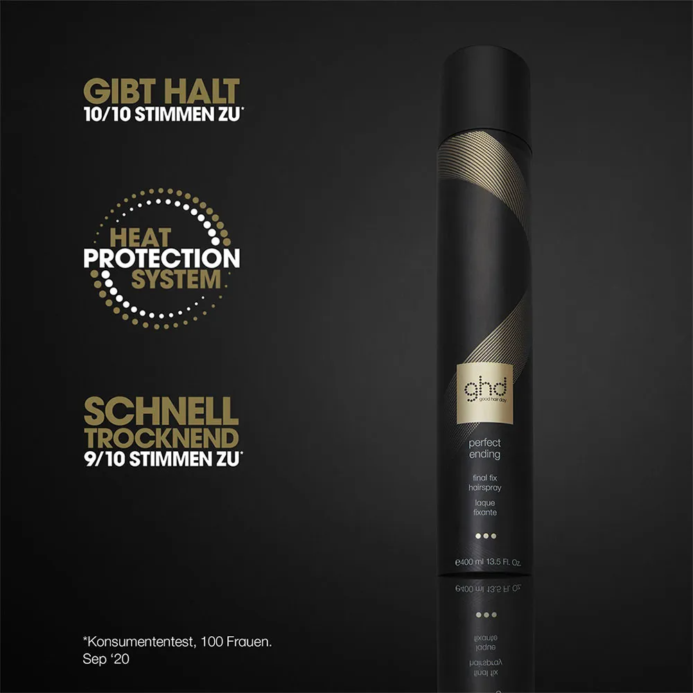 ghd perfect ending – final fix Haarspray 400 ml | Maximaler Halt & perfektes Finish